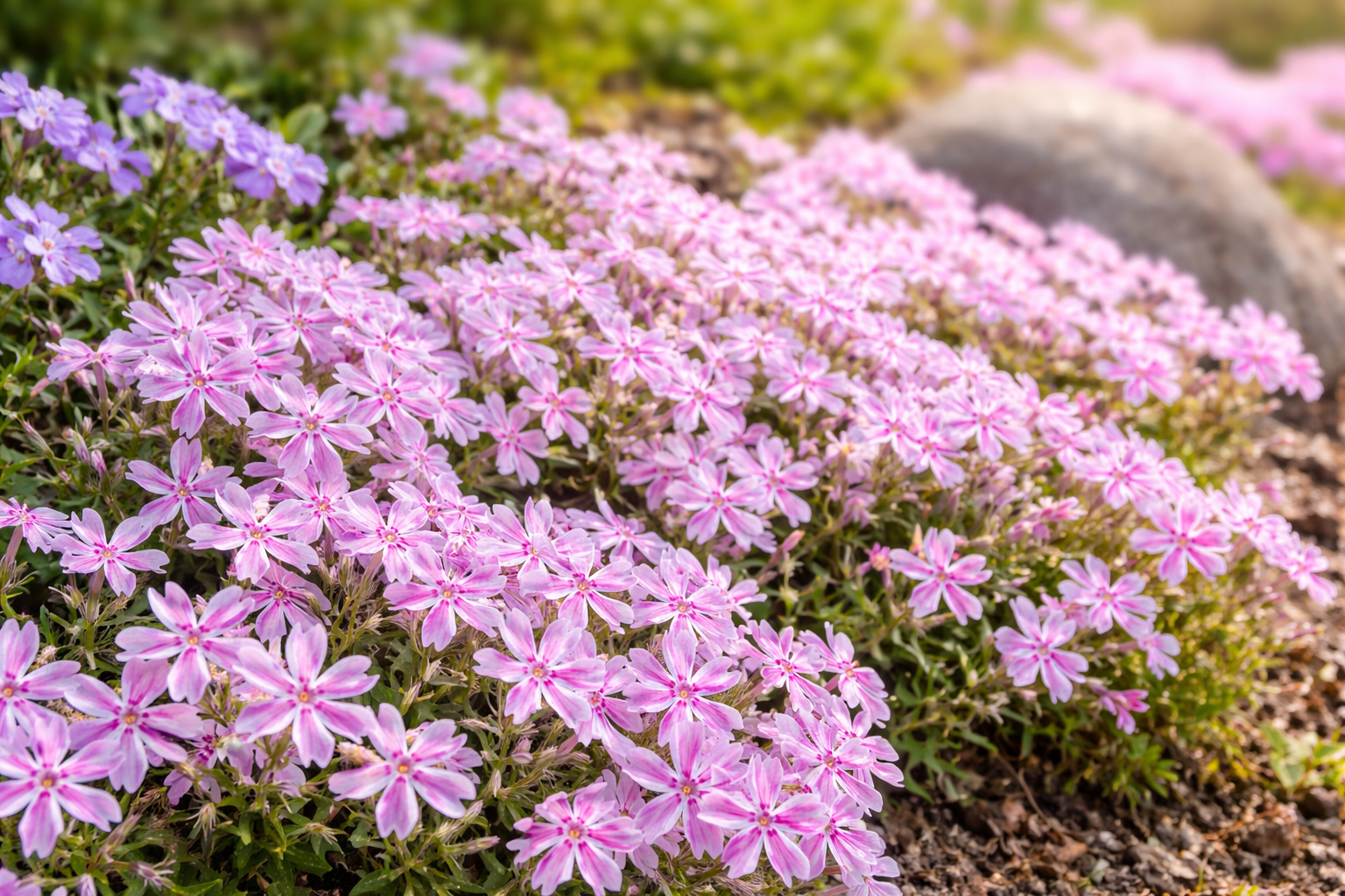 April in bloei: Phlox subulata ‘Candy Stripes’ – vrolijk voorjaar