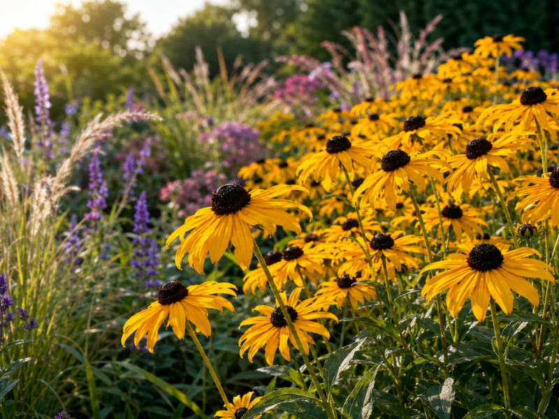 Rudbeckia fulgida 'Goldsturm' is dé vaste plant die augustus laat stralen.